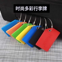Luggage tags suitcases tags creative silicone aircraft boarding plates metal pendants bags tags bags tags check-in tags