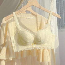 Thin undershirt woman No steel ring 2021 new exploits gather auxiliary milk anti-sagging large breasted bra bra hood