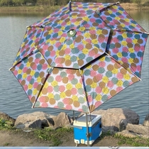 Fishing umbrella Universal rain proof fishing umbrella 2 4 meters thick thick outdoor sun protection umbrella three folding fish umbrella umbrella