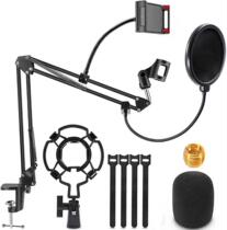 Factory direct supply microphone mobile phone tablet NB35 cantilever bracket shock mount anti-blowout net set capacitor microphone bracket