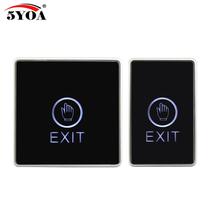 Touch the access control switch panel surface-mounted 86-type door-opening switch strip automatic induction without pressing the exit button