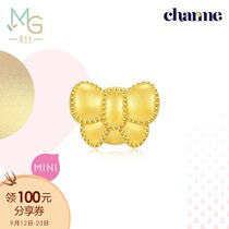 Little Red Book recommends Zhou Shengsheng Gold Charme baby love fairy tale bow transfer beads 92449C hard Gold