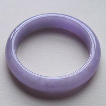 Natural Myanmar old pit jade jade bracelet female ice glutinous violets monochrome girl Jade jade jewelry female bracelet