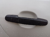 Great Wall Haval M2 M4 dazzling cool bear carbon fiber grain outer handle cover modified special vehicle door handle decoration patch