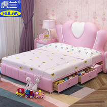 Children princess bed sheets people 1 2 meters 1 5 small apartment type 1 35 teenage girl teen pink childrens bed girl drawer