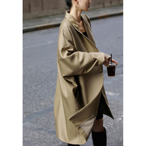 Mogas Treasure Wind Clothes Heavy texture High Extravagant Crafts Casual Bat Cuff long Suit Jacket Lady Spring Autumn