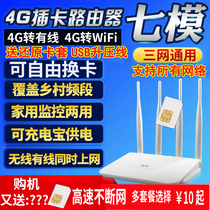  Tuoshi 3g4g broadband wireless router plug-in network card holder mobile portable WiFi network monitoring network port to wired