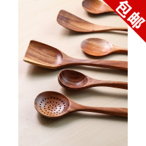 MUJI E practical spatula household non-stick wooden kitchenware wooden kitchen spoon high temperature resistant cooking shovel wooden shovel