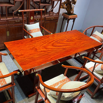 Okan Grand Board Tea Table Log Black Sandalwood Whole Solid Wood Red Tali Office Tea Table Zen of the Flowers Simplicity of the New Chinese