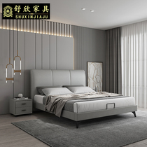 Science and technology cloth bed Modern simple cloth bed 1 5 meters small apartment master bedroom storage wedding bed Nordic double cloth bed