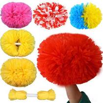  Cheerleading color ball flower ball La la fuck cheerleading square dance matte hand flower cheering props Large double-headed flower ball