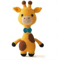 Fluffies and Mr. Giraffe Wool Crochet Doll Illustration Tutorial Non-finished No Video