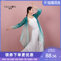 Liu Ge classical dance yarn body rhyme suit Elegant dance practice suit Female gradient color performance Hanfu Chinese dance