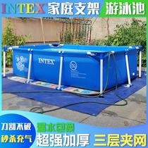 Large outdoor bracket inflatable swimming pool young children home adult oversized dog pet padded paddling pool