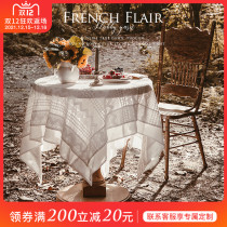 Fan Jou attitude old time lace tablecloth Nordic round table cover French dining table fabric tea table cloth high sense