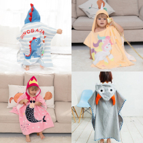  Korean cute childrens bath towels variety beach swimming bath towels Bathrobes pure cotton vacation yukata baby cloak bath cloak