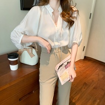 Small man 2021 fashion fried Street summer new mid-sleeve casual fashion Joker chiffon shirt professional half-sleeve shirt