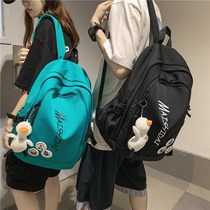 Shoulder bag female summer bag female junior high school student Middle School student backpack mens ins tide cool primary school Light