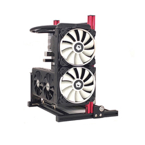 Open all aluminum rack diy chassis rack ATX chassis Vertical chassis Transparent chassis Creative water-cooled chassis