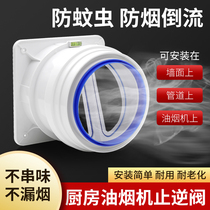 Special check valve for kitchen exhaust pipe