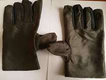 Canvas gloves plus-stained bayonet gloves oil-resistant warm gloves welded gloves