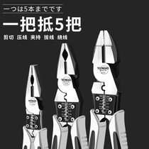 Vise electrician special Encyclopedia multifunctional household set tools industrial grade labor-saving sharp beak wire pliers