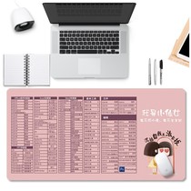 Cad shortcut keys Daquan Mouse pad Japanese desk pad Cute large leather keyboard pad dustproof writing desk pad