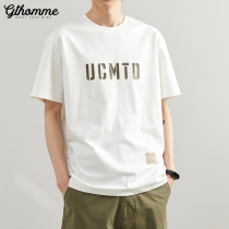 Summer new men short sleeve T-shirt 100 hitch easy white casual half sleeves Compassionate Short T Boy Blouse Tide