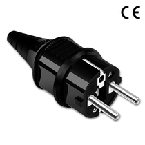 Fan-style power plug 16A250V De Peueaux type two round European gauge wiring plug with CE certified European label joint