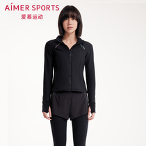 Aimer sportswear women across tight sports zipper jacket AS144M91