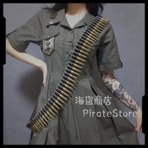 Bullet belt decorative strap can be split Lolita military Lo collocation bad JK dark handsome hard sister sense