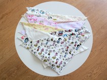 Export Japanese cartoon baby saliva towel Cotton Four Seasons Joker newborn baby saliva bib baby triangle towel