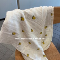 Baby gauze bath towel newborn wrap towel bag air conditioning by pure cotton water absorption soft Four Seasons universal cover blanket quilt