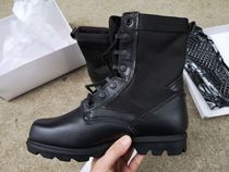 Classic leather boots Leather plate bottom leather high waist boots anti-puncture leather boots