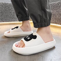 Japanese Summer Stompers Slippers for mens summer outwear Outdoor thick bottom nets Red Ins Tide Sports Indoor Men Tug