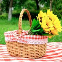2022 new willow original color live The fruit vegetable basket shopping basket picking wild dining basket carrying basket