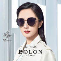 BOLON Tyrannosaurus Glasses 2021 New Polarized sun glasses Yang Mi Same Cat Eye Fashion Sunglasses BL7136