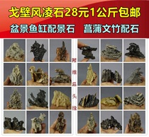  Natural Gobi stone Fengling stone Li Stone Agate Taihu Lake stone Fish tank Rockery Calamus bonsai with stone modeling stone