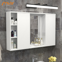  Bathroom Feng Shui mirror cabinet Hidden vanity mirror with shelf Toilet wall-mounted mirror storage cabinet