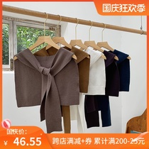 Nora homemade maternity dress spring and autumn knitted shawl outside the spring and autumn office net red cervical spine protection small shoulder tide
