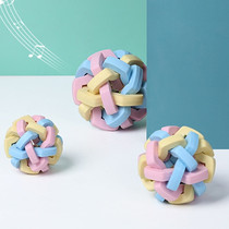 Macaron tasteless pet toy dog ball sounding Bell Teddy Bears Bear interactive ball small dog cat