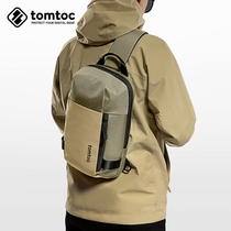 tomtoc chest bag mens messenger bag mens large-capacity shoulder bag multi-function bag shoulder bag MacBook 14 inch