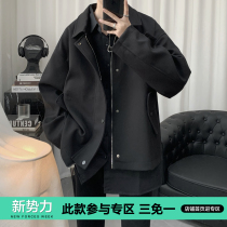 2022 spring new design sense mens light luxury niche Han style chic jacket men spring and autumn season handsome jacket men