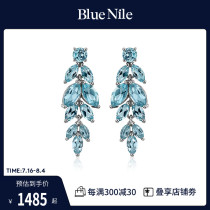 Blue Nile Day Blue Toppstone Pendant Earrings 925 Silver Earrings For Girls Gifts
