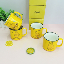 Mengmeng little yellow duck practical ceramic milk cup Coffee cup mug Breakfast cup Water cup factory direct sales can be customized
