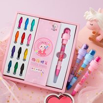 Shake sound with the same multi-functional childrens magic bubble pen light roller stamp pen ballpoint pen cute luminous pen