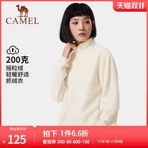 CAMEL camel outdoor fleece womens 2022 autumn and winter new polar fleece top pullover sweater warm jacket