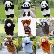 Large childrens animal bear gloves appease doll plush panda hand puppet toy early education Pro Polar Bear Show