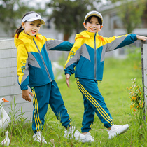 Primary school uniform jackets autumn and winter children class uniform grade three-piece kindergarten yuan fu spring sportswear