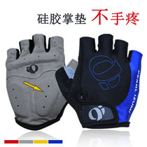 Mountain bike riding gloves men and women outdoor bicycle equipment silicone shockproof breathable sports half finger gloves summer and autumn